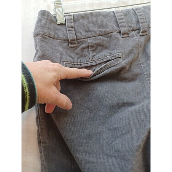 Gap wide leg corduroy pants womens 2 gray low rise stretch Y2K retro style - Picture 5 of 13
